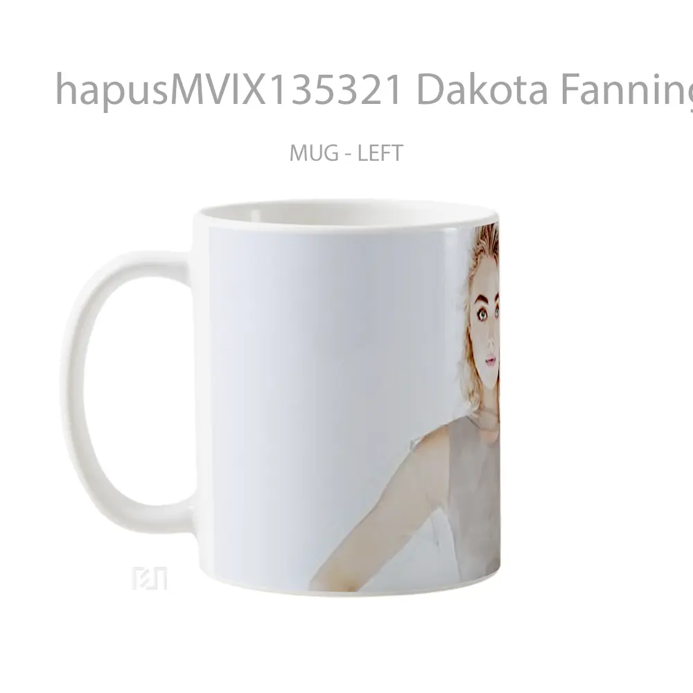 Mug Dakota Fanning V2 Gelas Keramik Unik - All-side / Desain