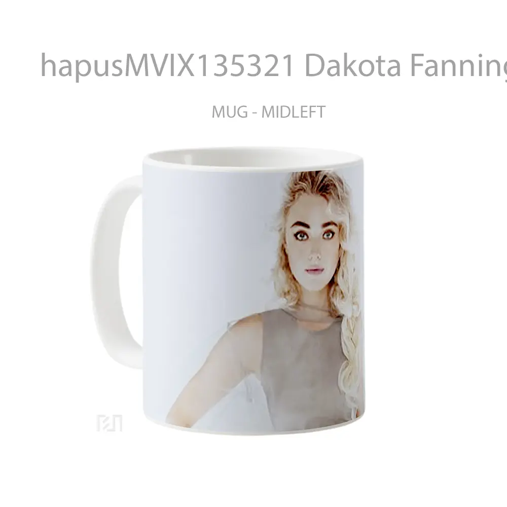 Mug Dakota Fanning V2 Gelas Keramik Unik - All-side / Desain