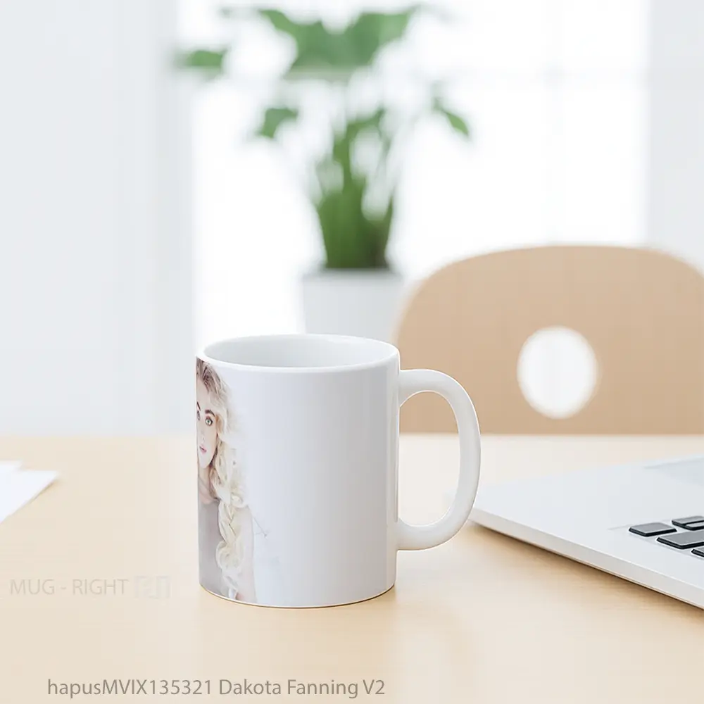 Mug Dakota Fanning V2 Gelas Keramik Unik - All-side / Desain