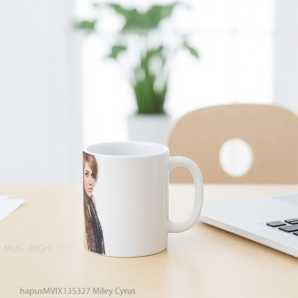 Mug Miley Cyrus Gelas Selebriti - All-side / Desain