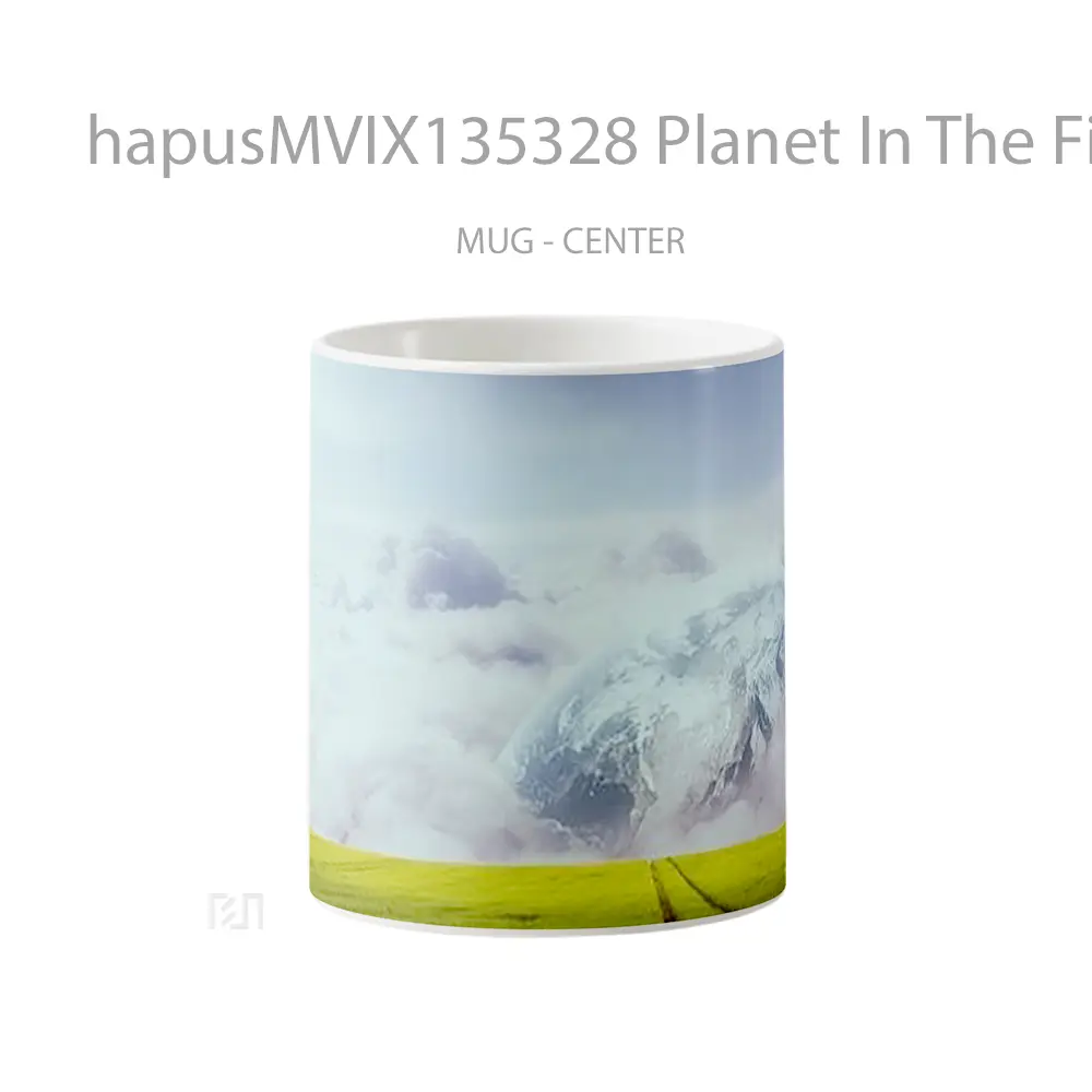 Mug Planet In The Field Gelas Pemandangan Alam