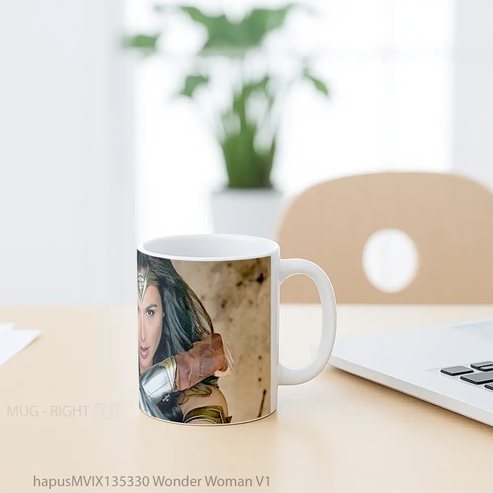 Mug Wonder Woman V1 Gelas Superhero - All-side / Desain