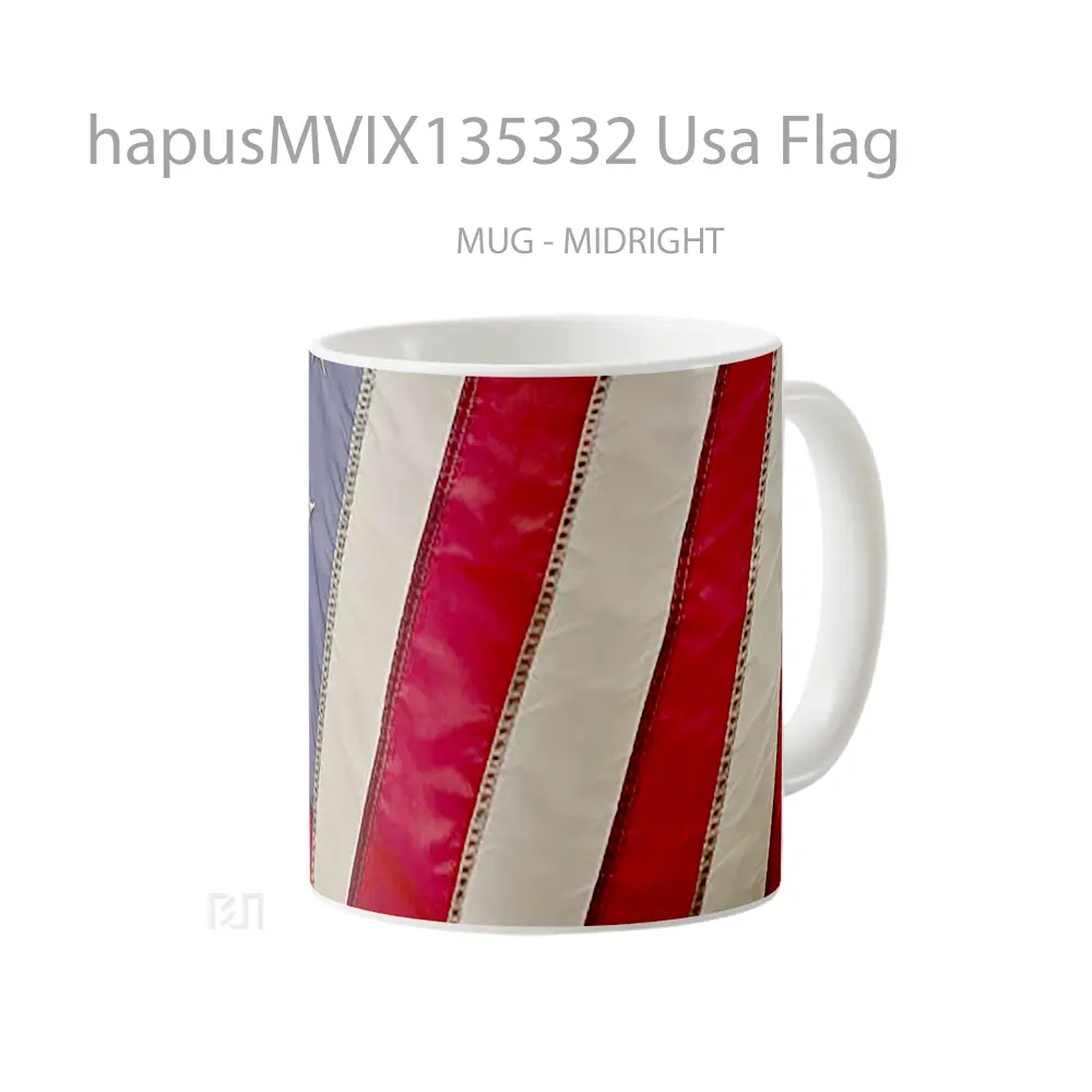 Mug Usa Flag Gelas Keramik Unik - All-side / Desain
