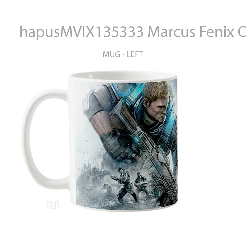 Mug Marcus Fenix Of Gears Of War 4 Gelas Keramik Unik - All-side / Desain
