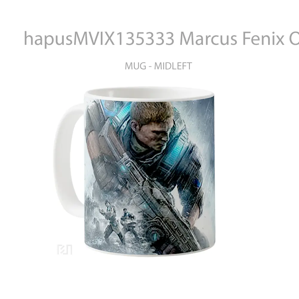 Mug Marcus Fenix Of Gears Of War 4 Gelas Keramik Unik - All-side / Desain