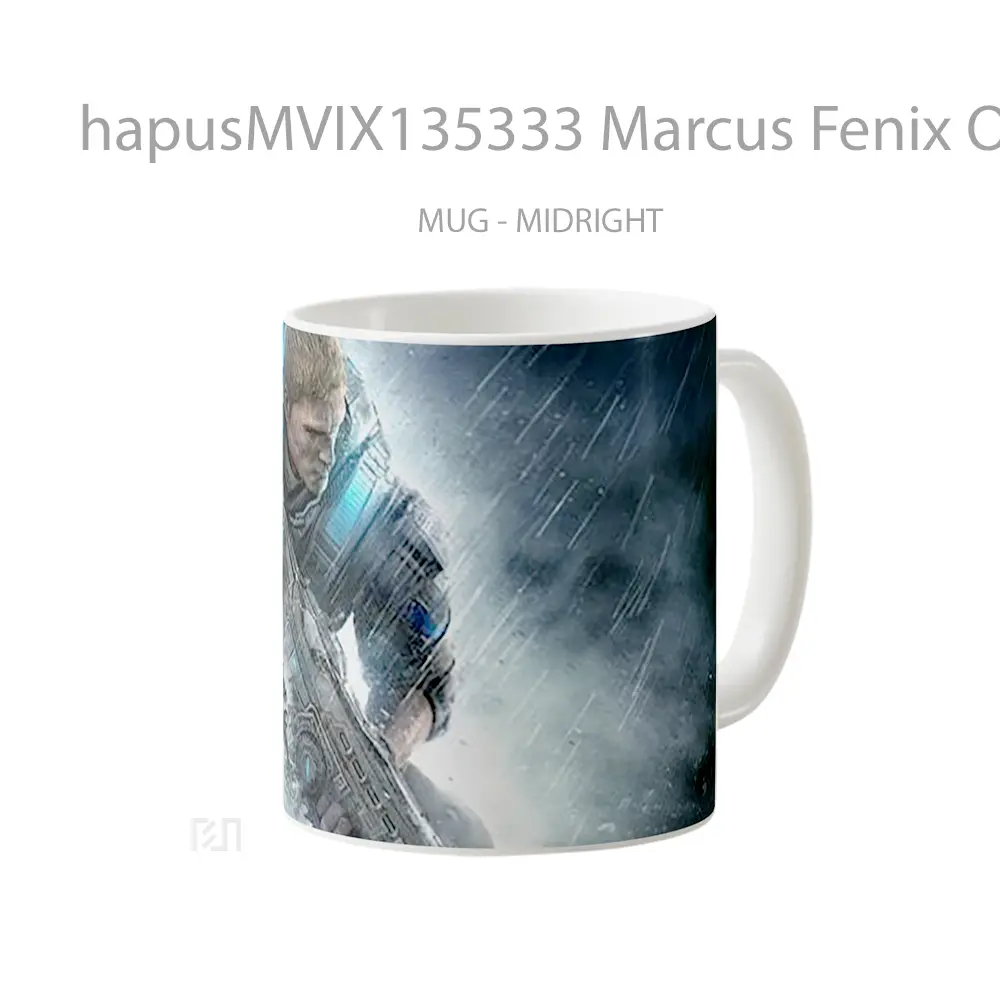 Mug Marcus Fenix Of Gears Of War 4 Gelas Keramik Unik - All-side / Desain