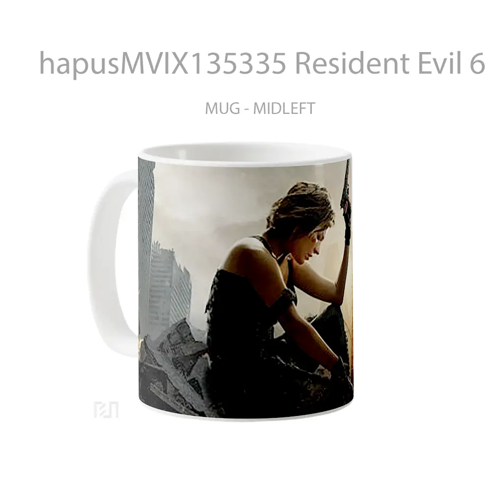 Mug Resident Evil 6 The Final Chapter Cangkir Gamer - All-side / Desain