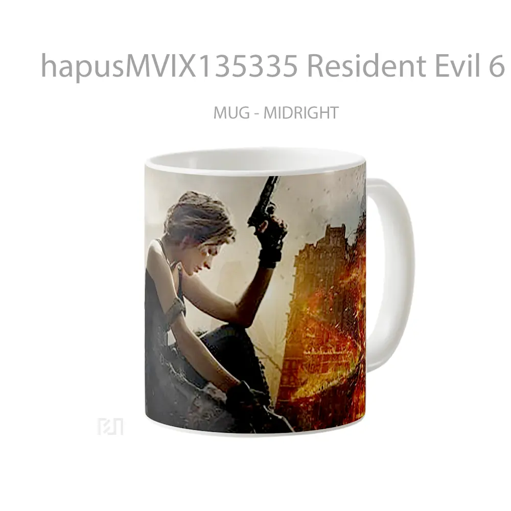 Mug Resident Evil 6 The Final Chapter Cangkir Gamer - All-side / Desain