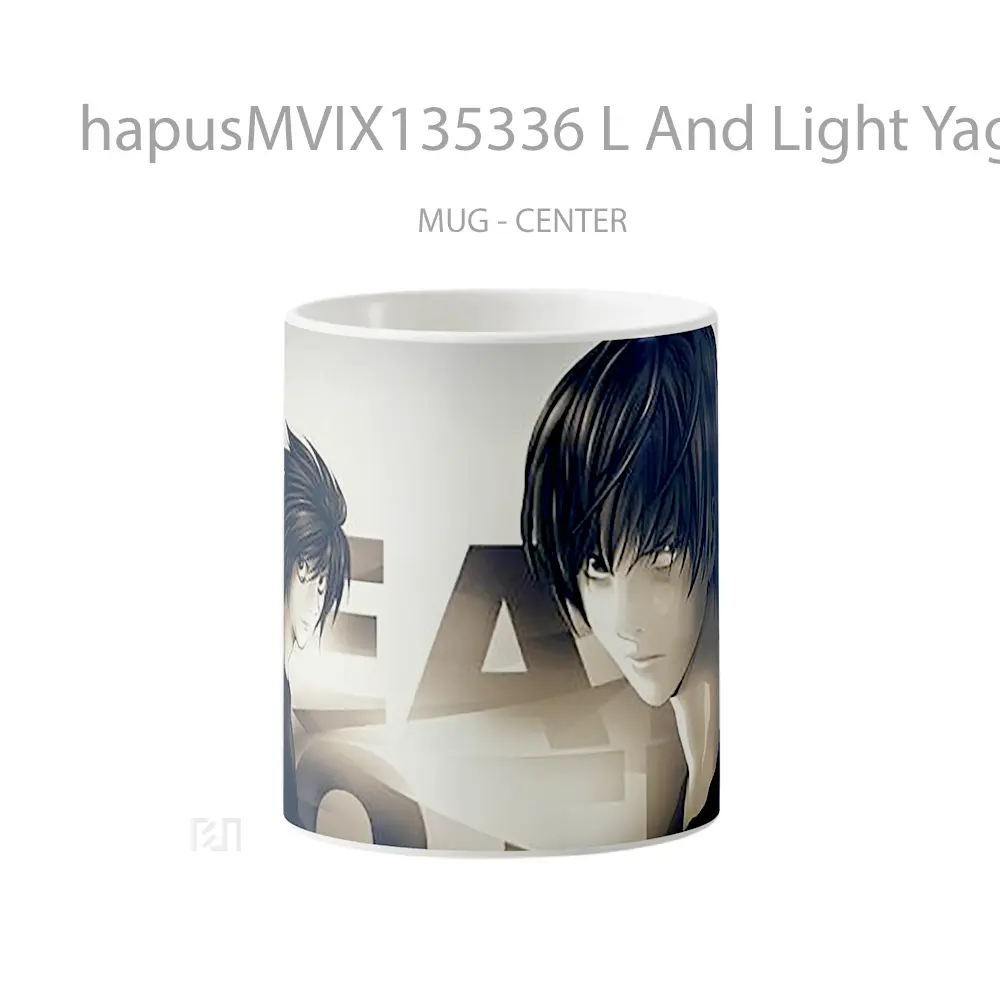 Mug L And Light Yagami Gelas Keramik Unik