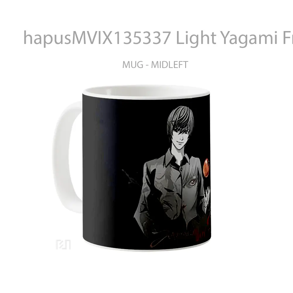 Mug Light Yagami From Death Note V1 Gelas Keramik Unik - All-side / Desain