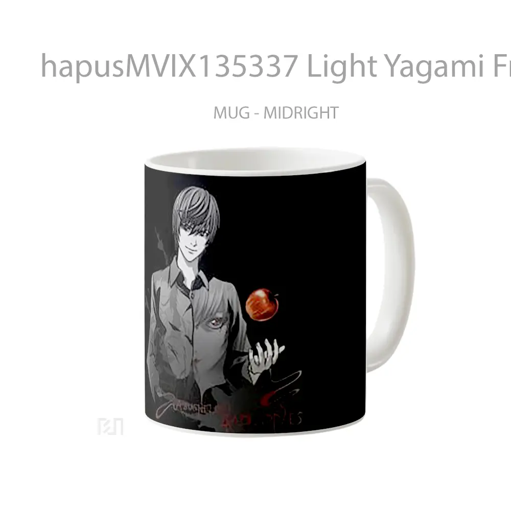 Mug Light Yagami From Death Note V1 Gelas Keramik Unik - All-side / Desain