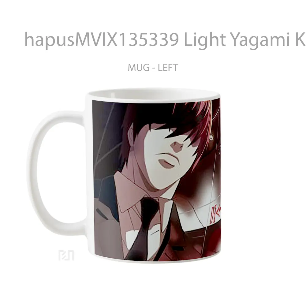 Mug Light Yagami Kira From Death Note Gelas Keramik Unik - All-side / Desain
