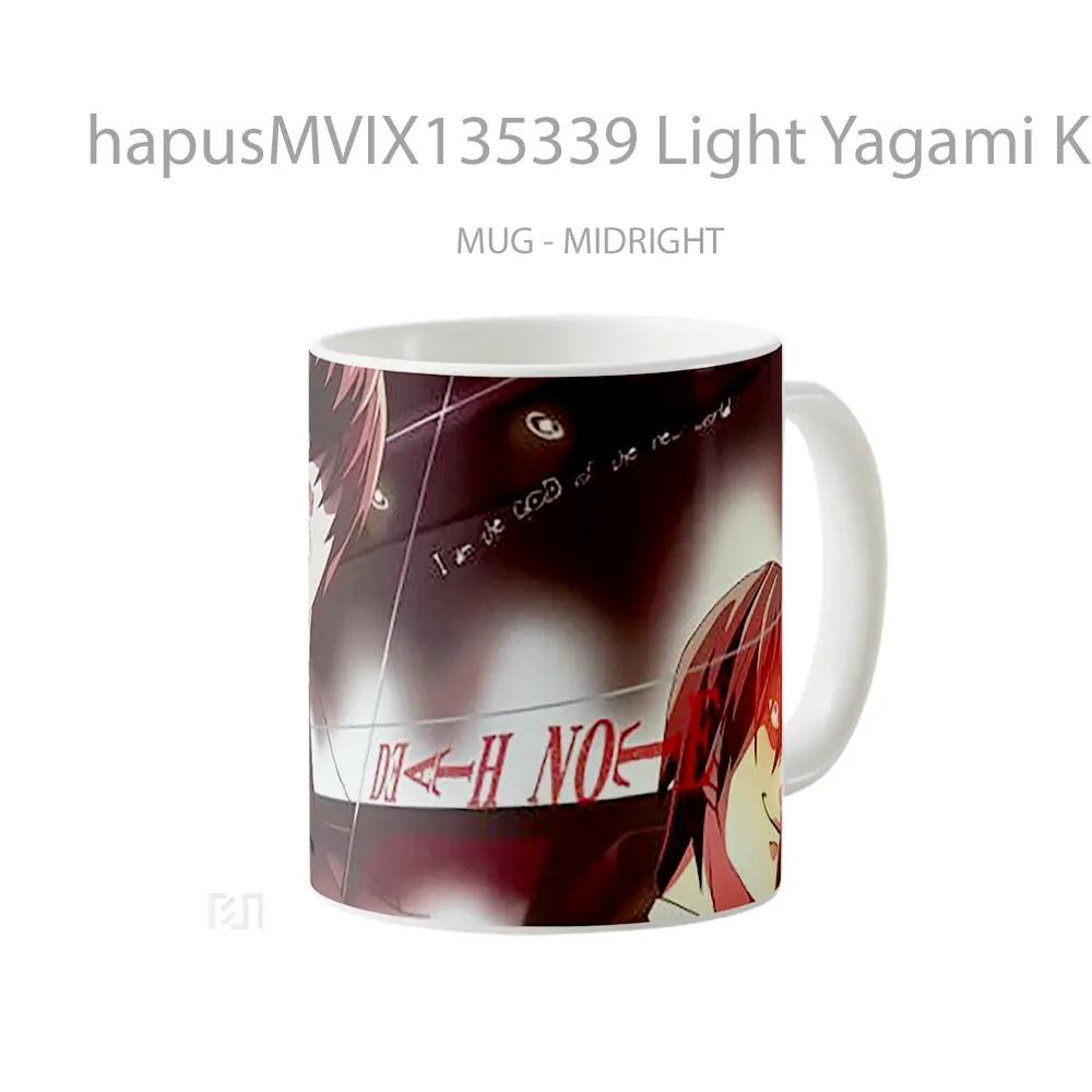 Mug Light Yagami Kira From Death Note Gelas Keramik Unik - All-side / Desain