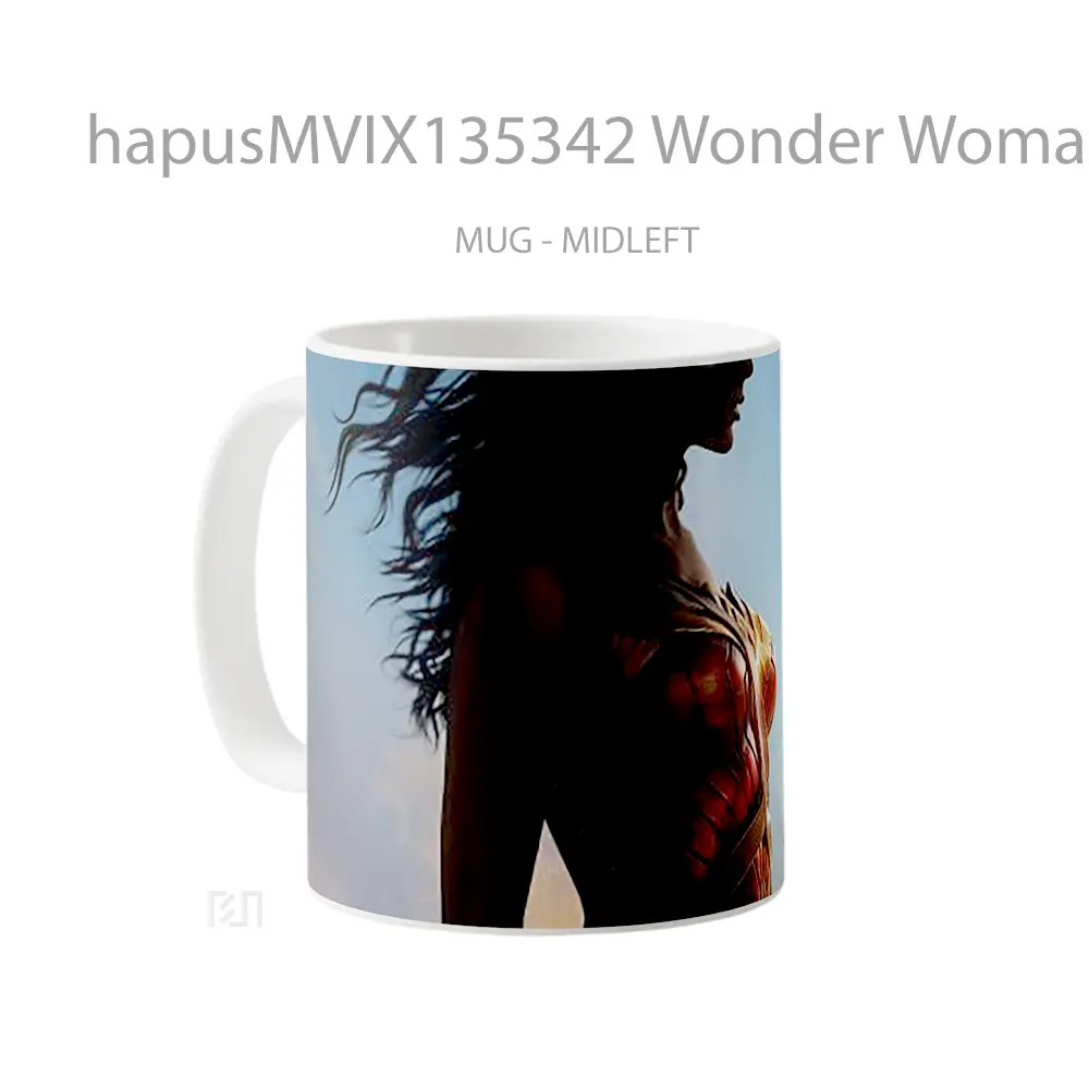 Mug Wonder Woman V2 Gelas Superhero - All-side / Desain