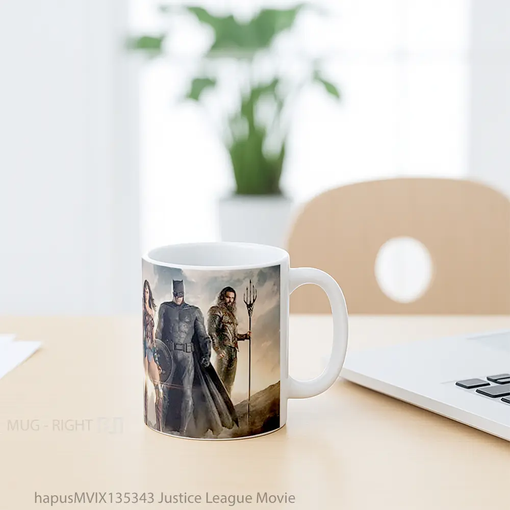Mug Justice League Movie Gelas Superhero - All-side / Desain