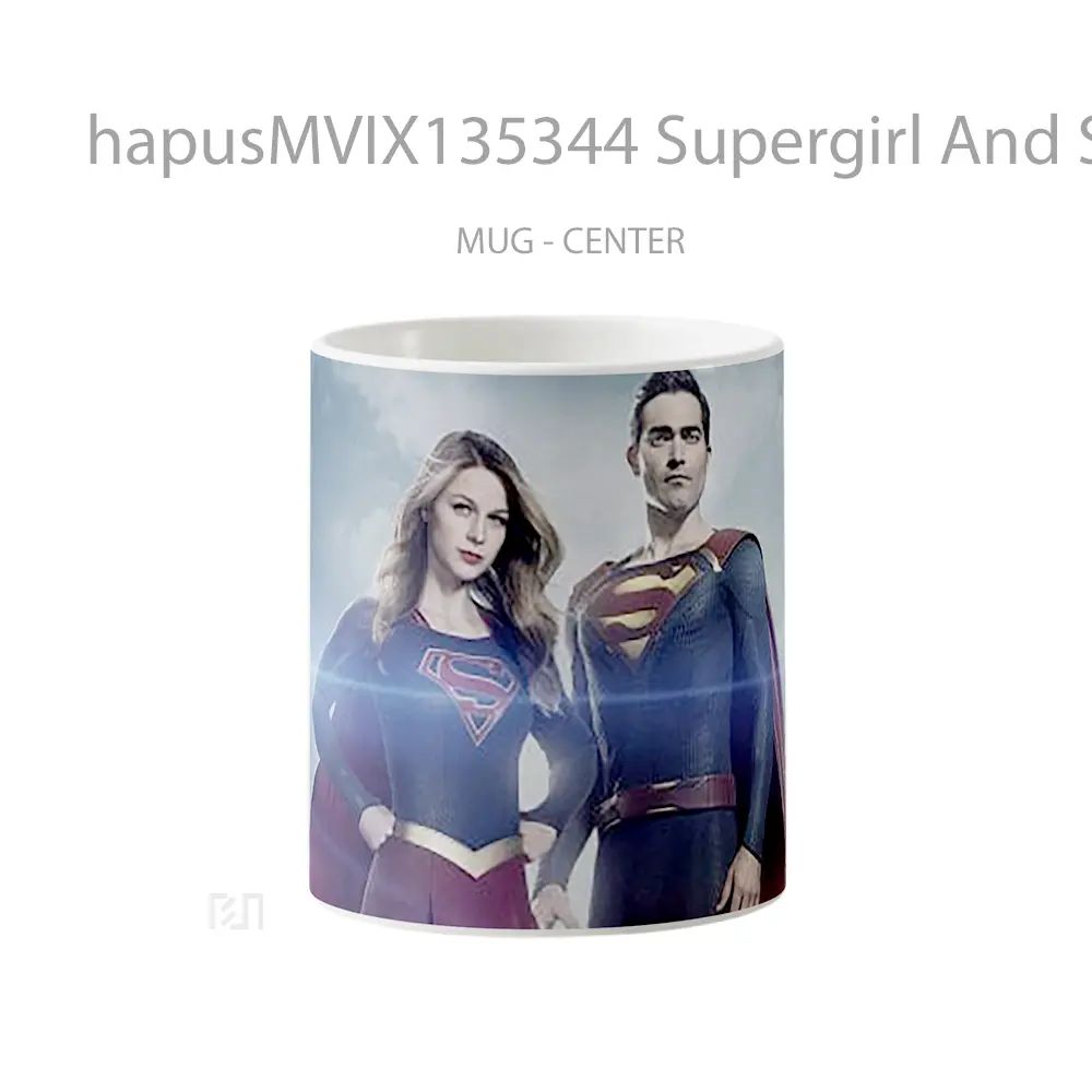 Mug Supergirl And Superman Gelas Superhero