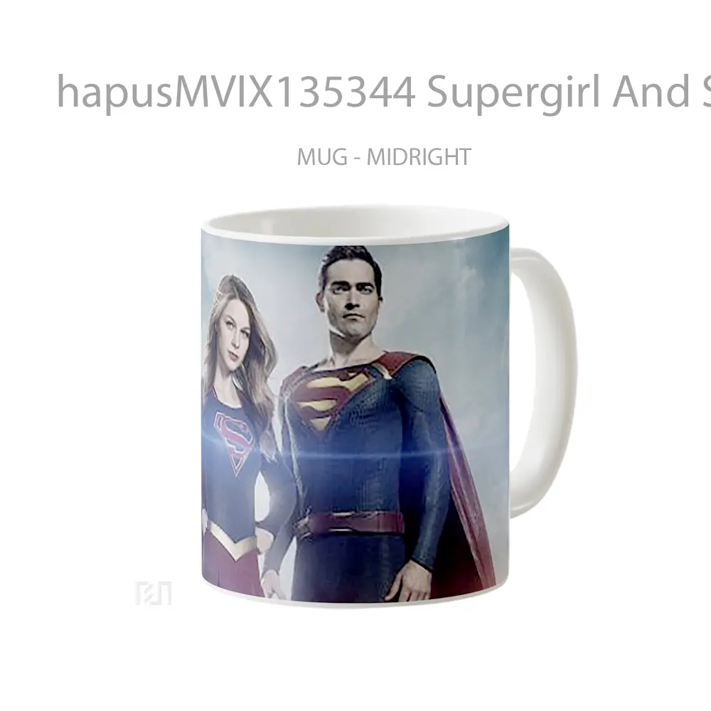 Mug Supergirl And Superman Gelas Superhero - All-side / Desain