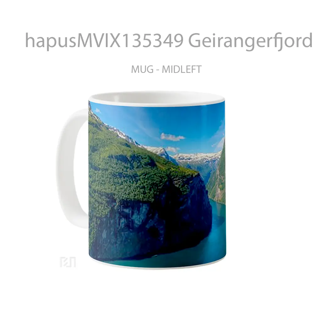 Mug Geirangerfjord Fjord In Norway Gelas Keramik Unik - All-side / Desain