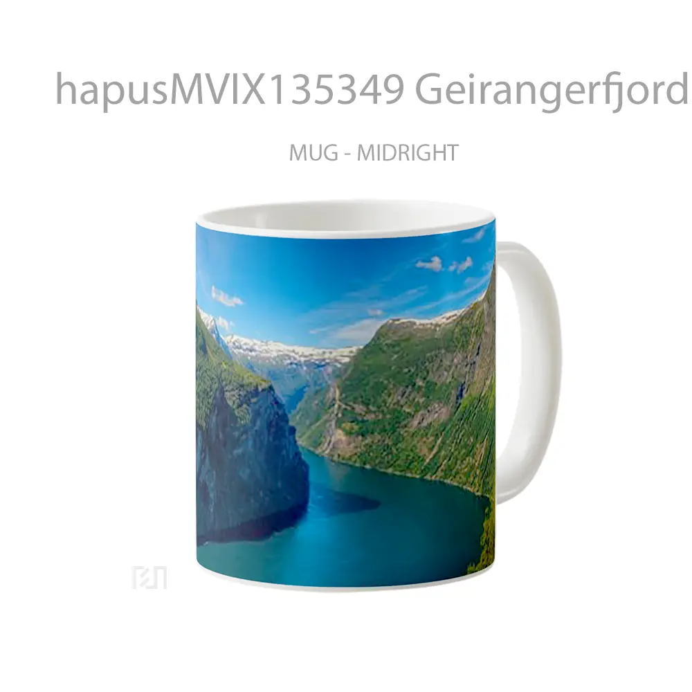 Mug Geirangerfjord Fjord In Norway Gelas Keramik Unik - All-side / Desain