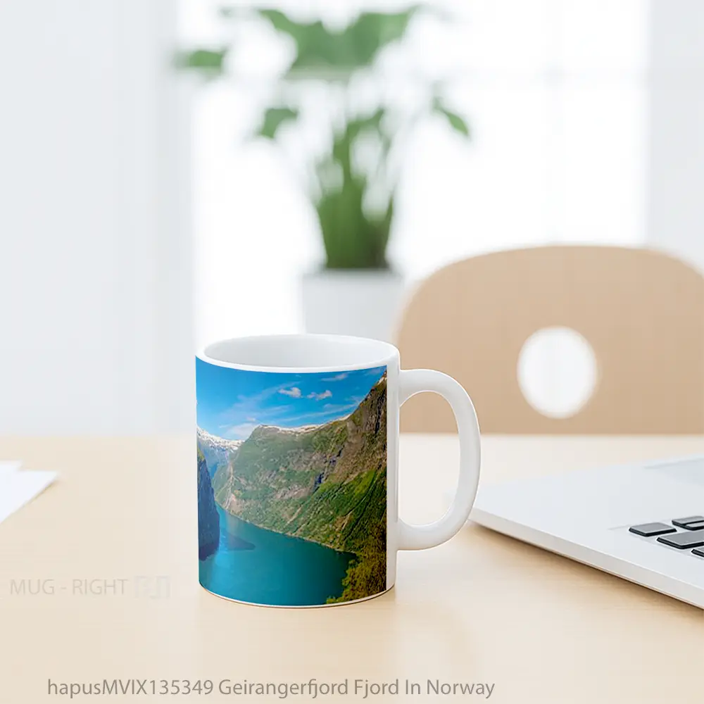 Mug Geirangerfjord Fjord In Norway Gelas Keramik Unik - All-side / Desain