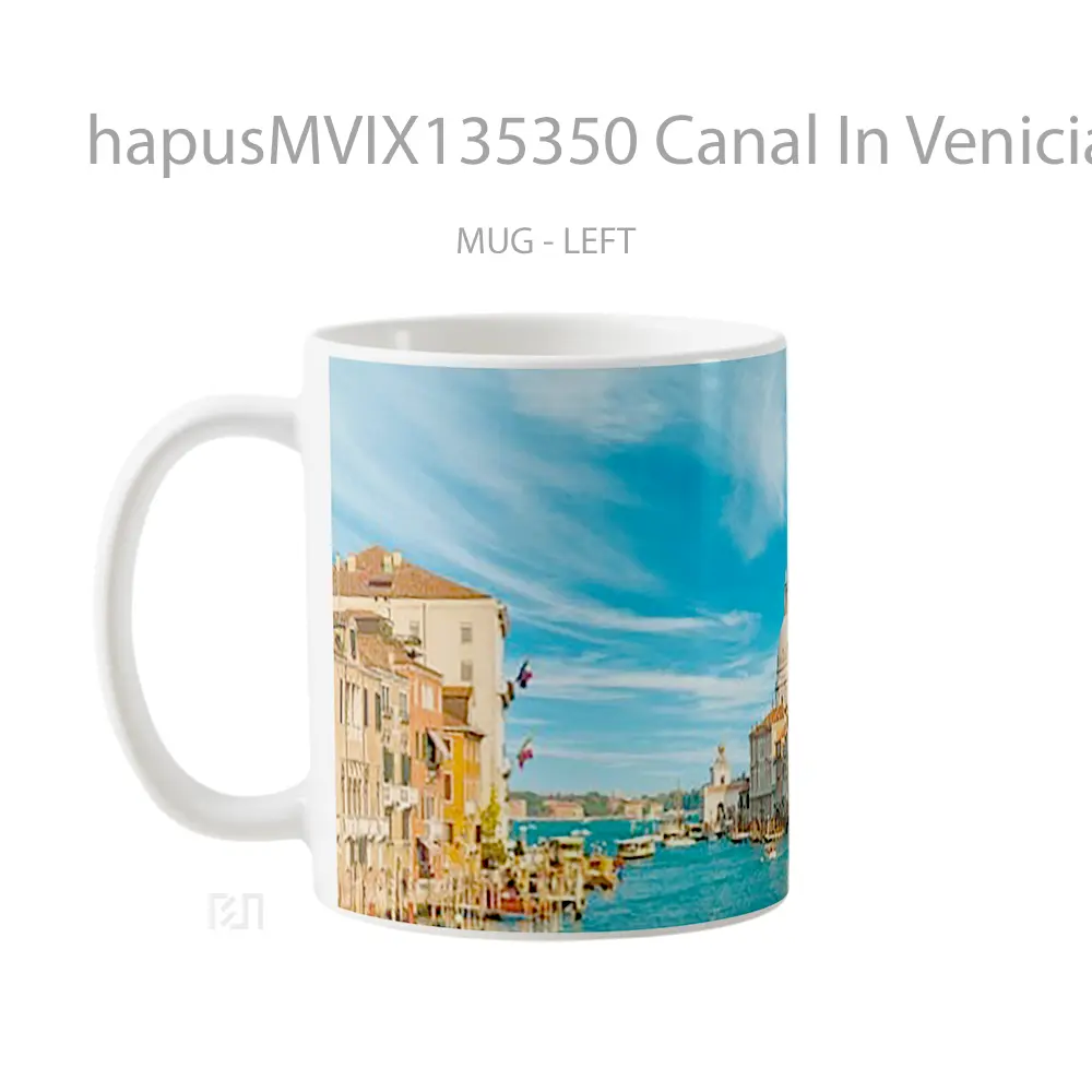 Mug Canal In Venicia Italy Gelas Keramik Unik - All-side / Desain
