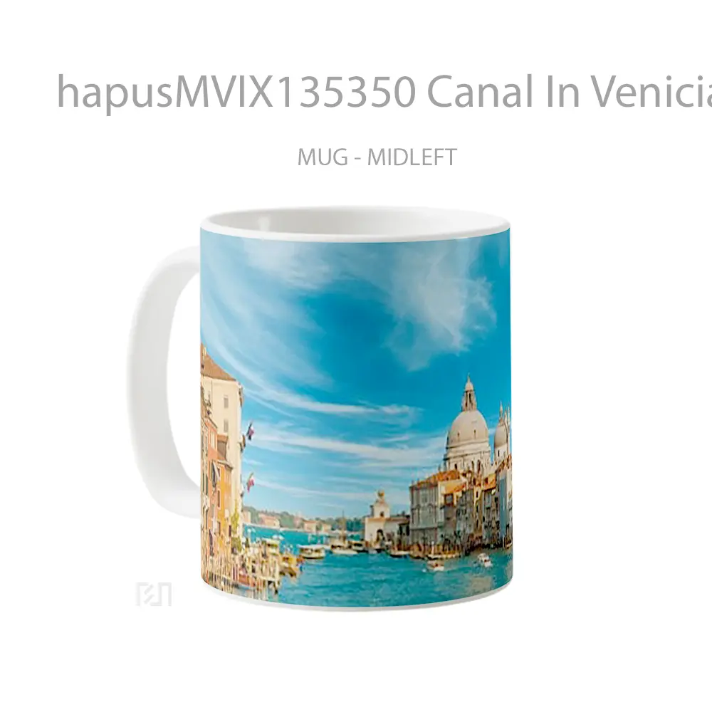Mug Canal In Venicia Italy Gelas Keramik Unik - All-side / Desain
