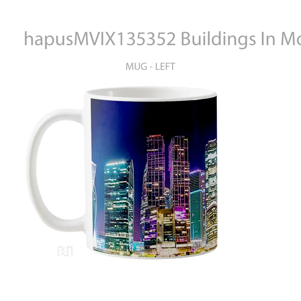 Mug Buildings In Moscow Russia Gelas Keramik Unik - All-side / Desain