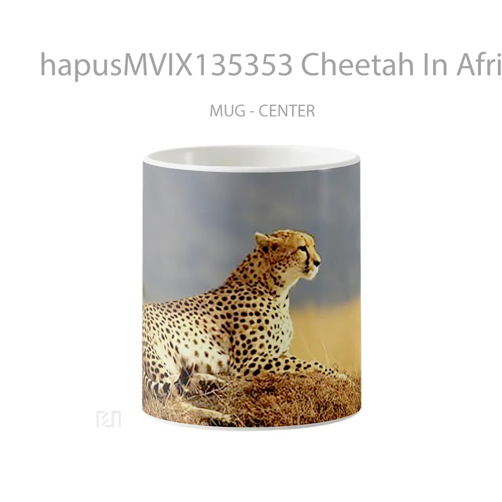 Mug Cheetah In Africa Gelas Keramik Unik