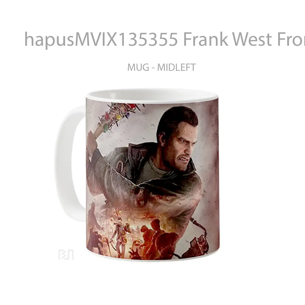 Mug Frank West From Dead Rising 4 Gelas Keramik Unik - All-side / Desain