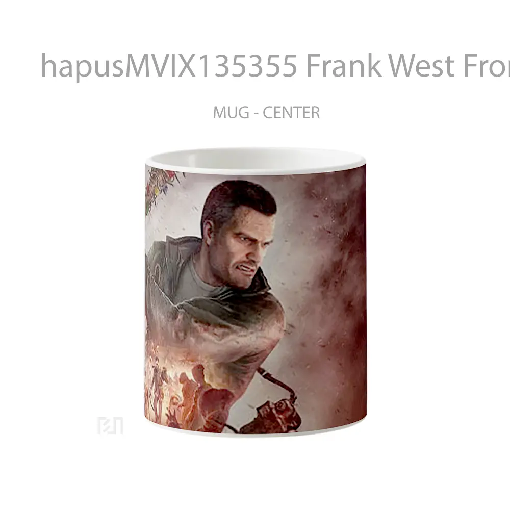 Mug Frank West From Dead Rising 4 Gelas Keramik Unik