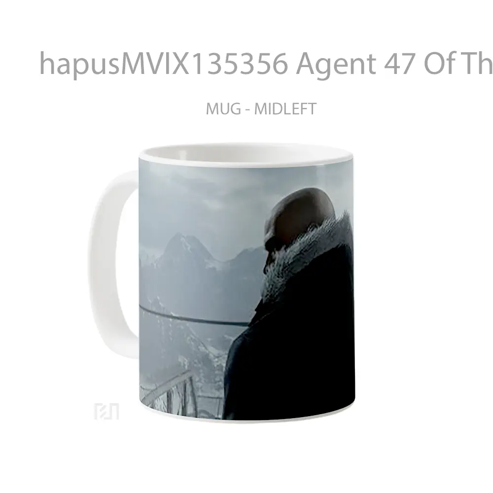 Mug Agent 47 Of The Game Hitman Cangkir Gamer - All-side / Desain