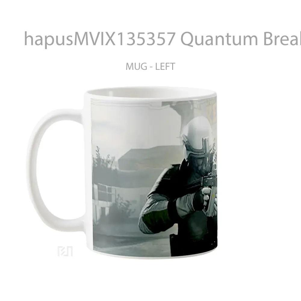Mug Quantum Break Gelas Keramik Unik - All-side / Desain