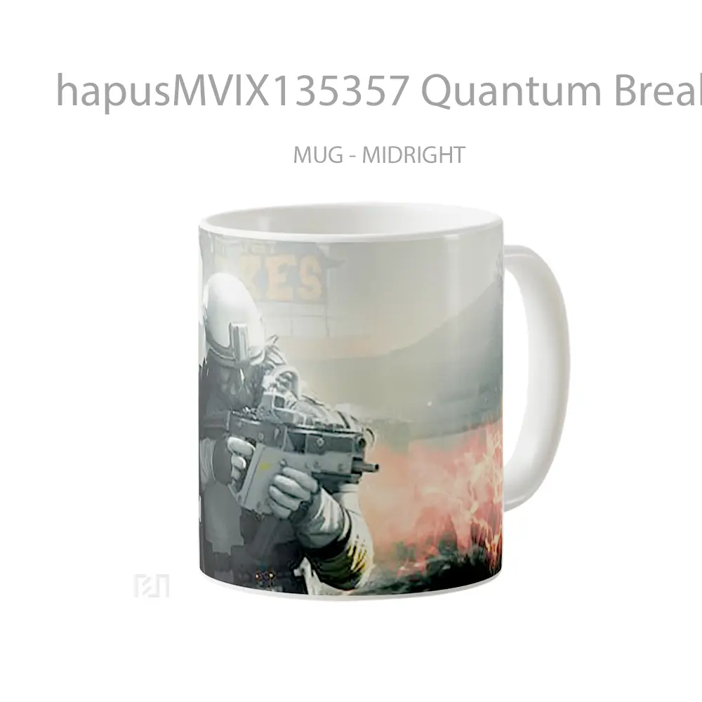 Mug Quantum Break Gelas Keramik Unik - All-side / Desain