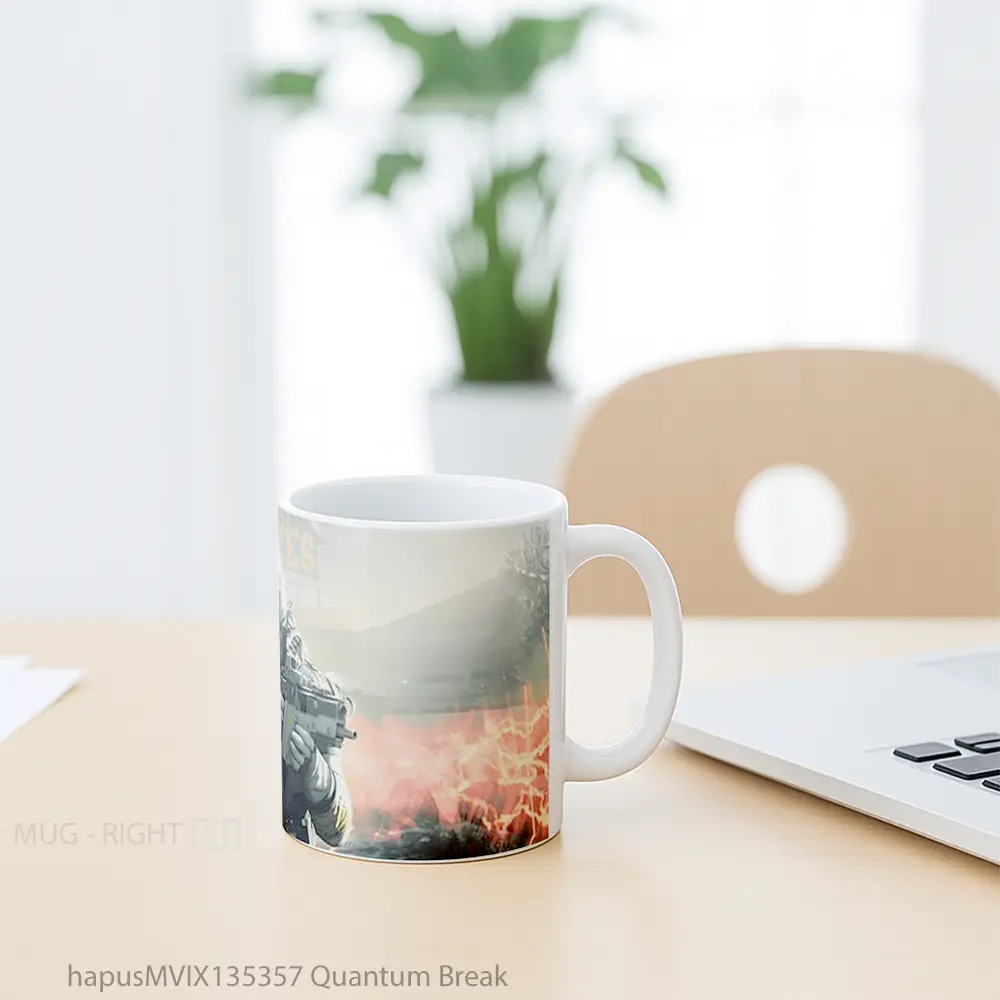 Mug Quantum Break Gelas Keramik Unik - All-side / Desain