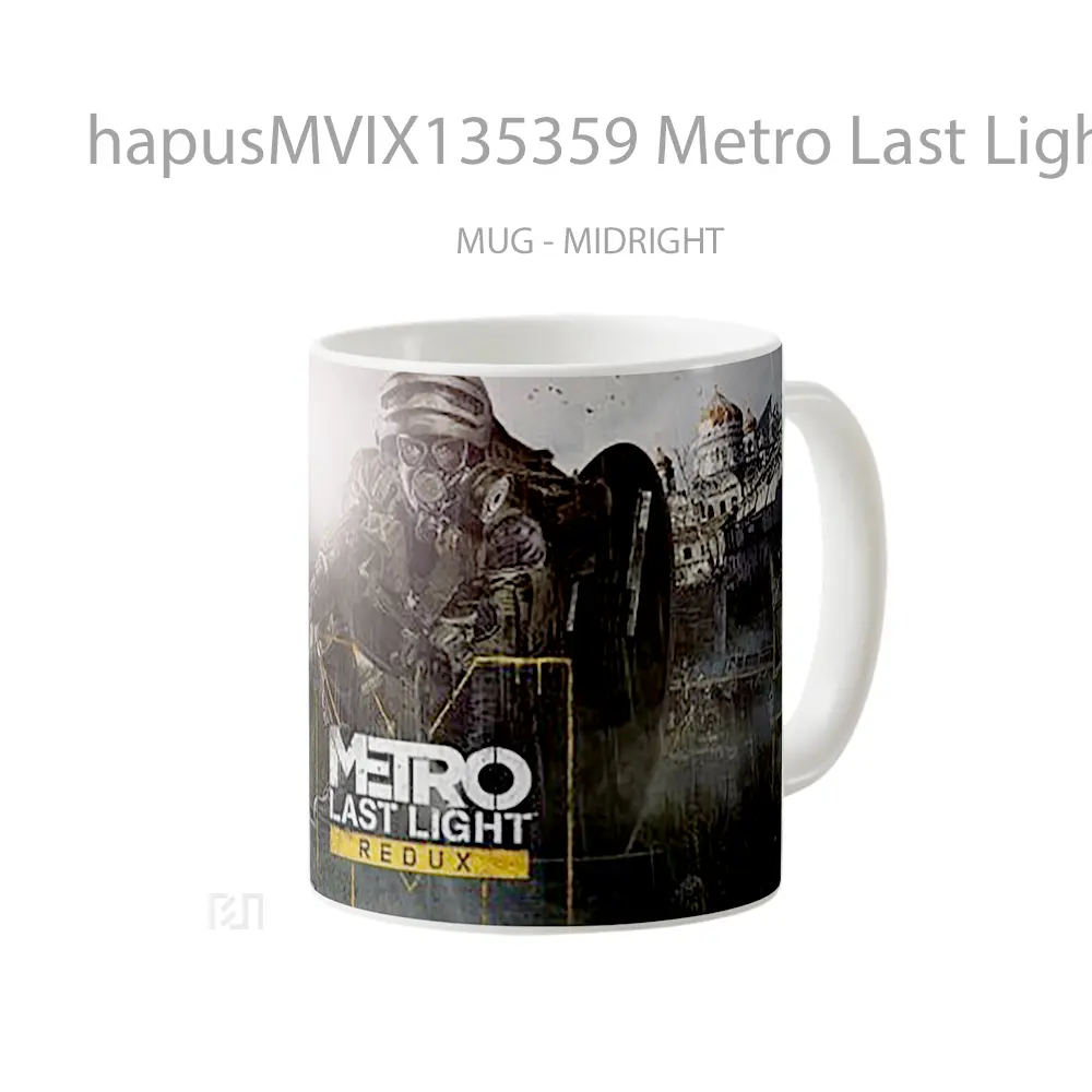 Mug Metro Last Light Redux Gelas Keramik Unik - All-side / Desain