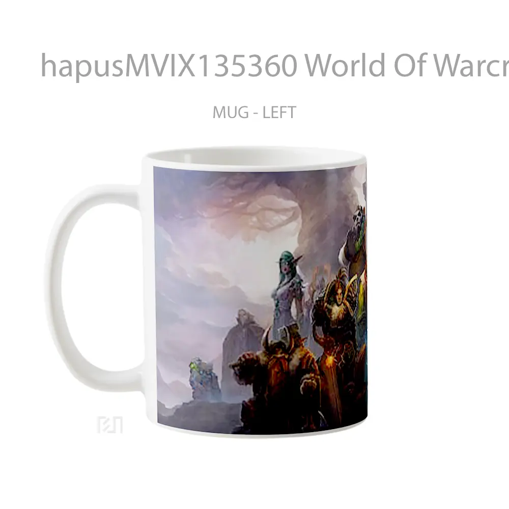 Mug World Of Warcraft Characters Gelas Keramik Unik - All-side / Desain