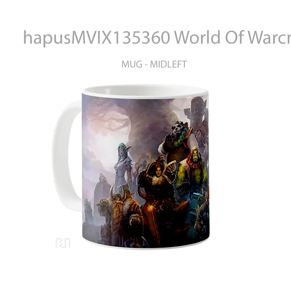 Mug World Of Warcraft Characters Gelas Keramik Unik - All-side / Desain
