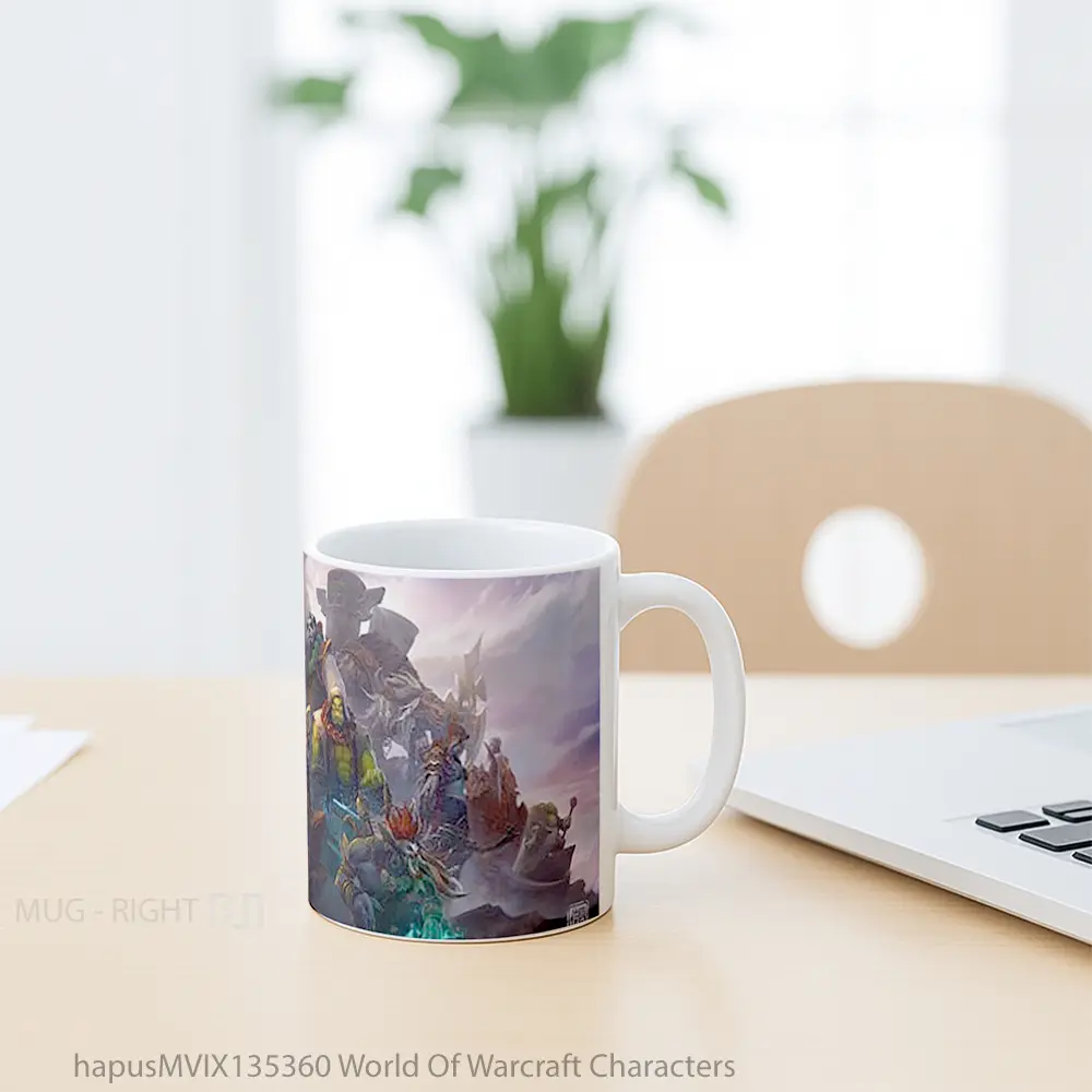 Mug World Of Warcraft Characters Gelas Keramik Unik - All-side / Desain