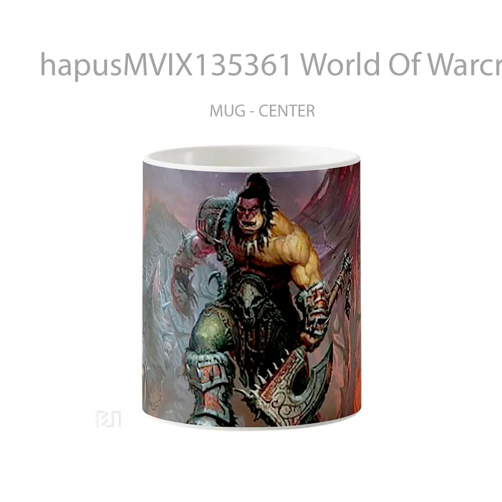 Mug World Of Warcraft Orc Gelas Fantasi