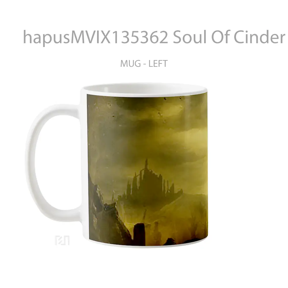 Mug Soul Of Cinder By Dark Souls 3 Gelas Keramik Unik - All-side / Desain
