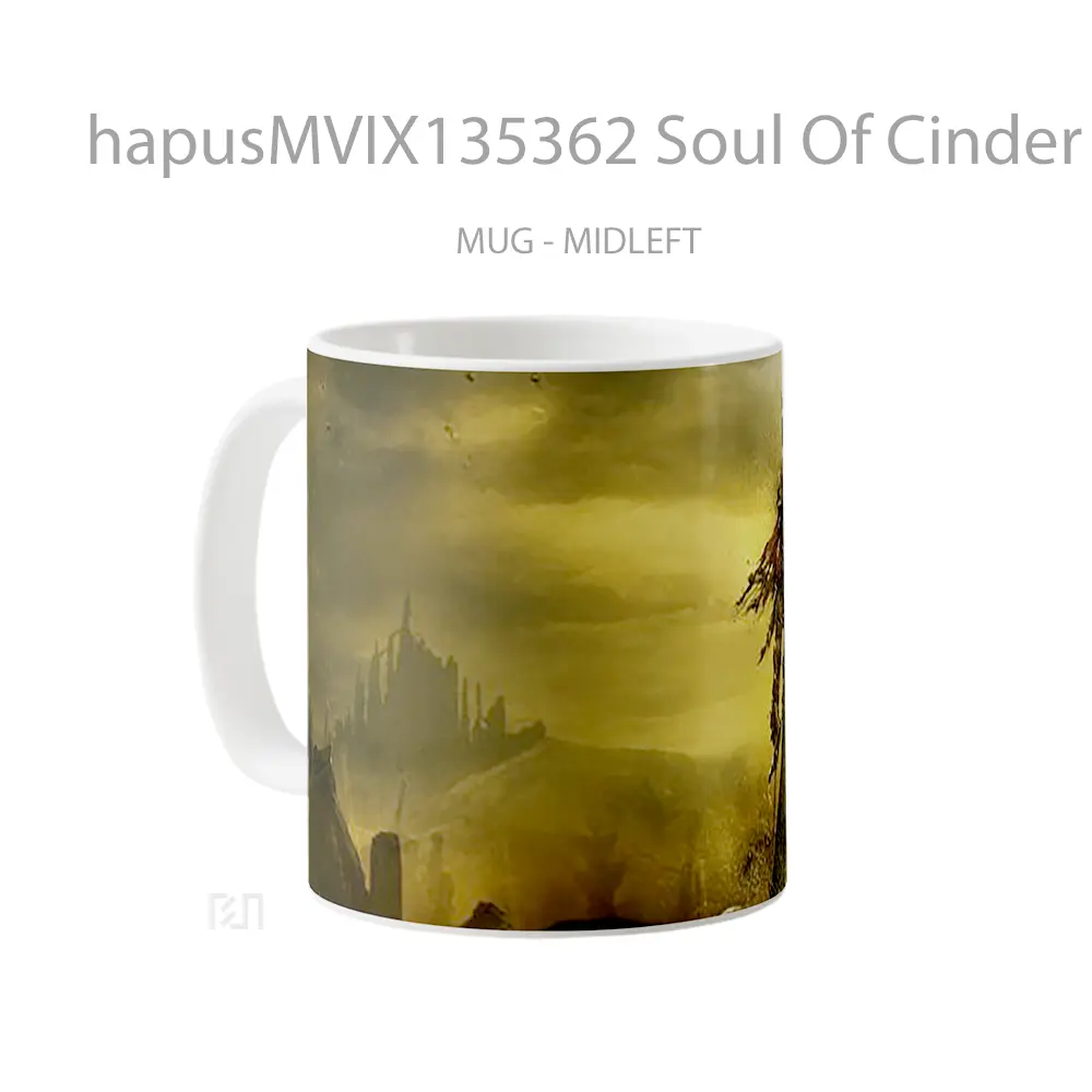 Mug Soul Of Cinder By Dark Souls 3 Gelas Keramik Unik - All-side / Desain