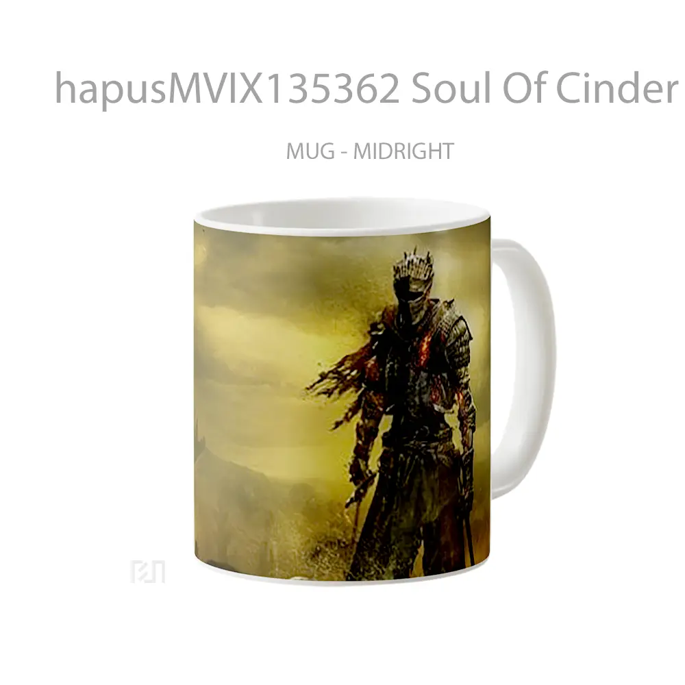 Mug Soul Of Cinder By Dark Souls 3 Gelas Keramik Unik - All-side / Desain