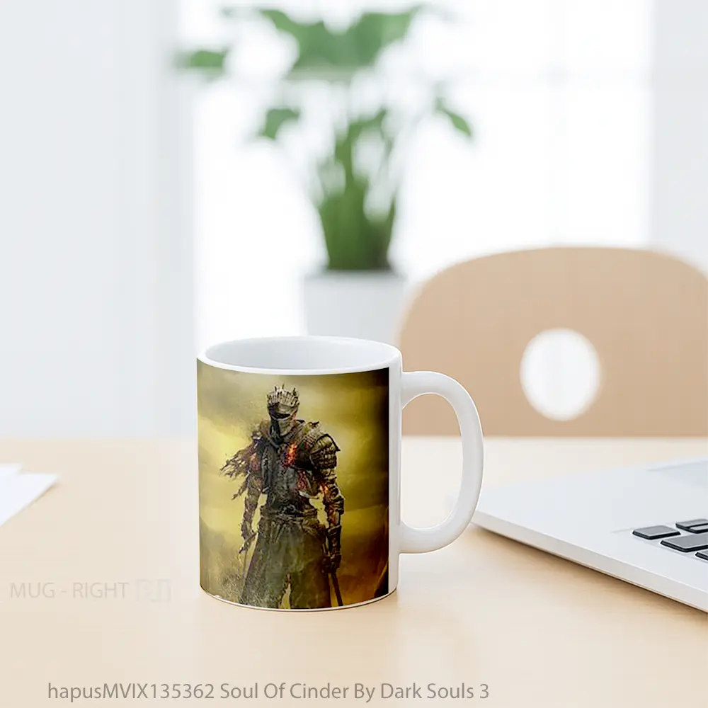 Mug Soul Of Cinder By Dark Souls 3 Gelas Keramik Unik - All-side / Desain