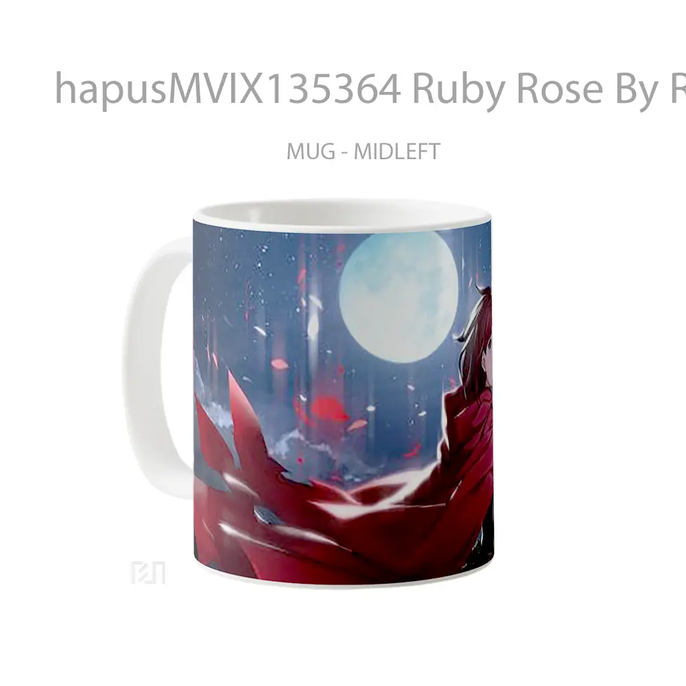 Mug Ruby Rose By Rwby Gelas Keramik Unik - All-side / Desain