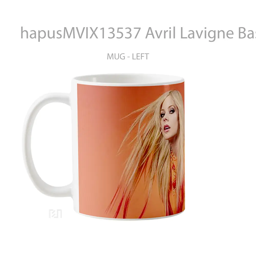 Mug Avril Lavigne Basic Magazine Gelas Keramik Unik - All-side / Desain