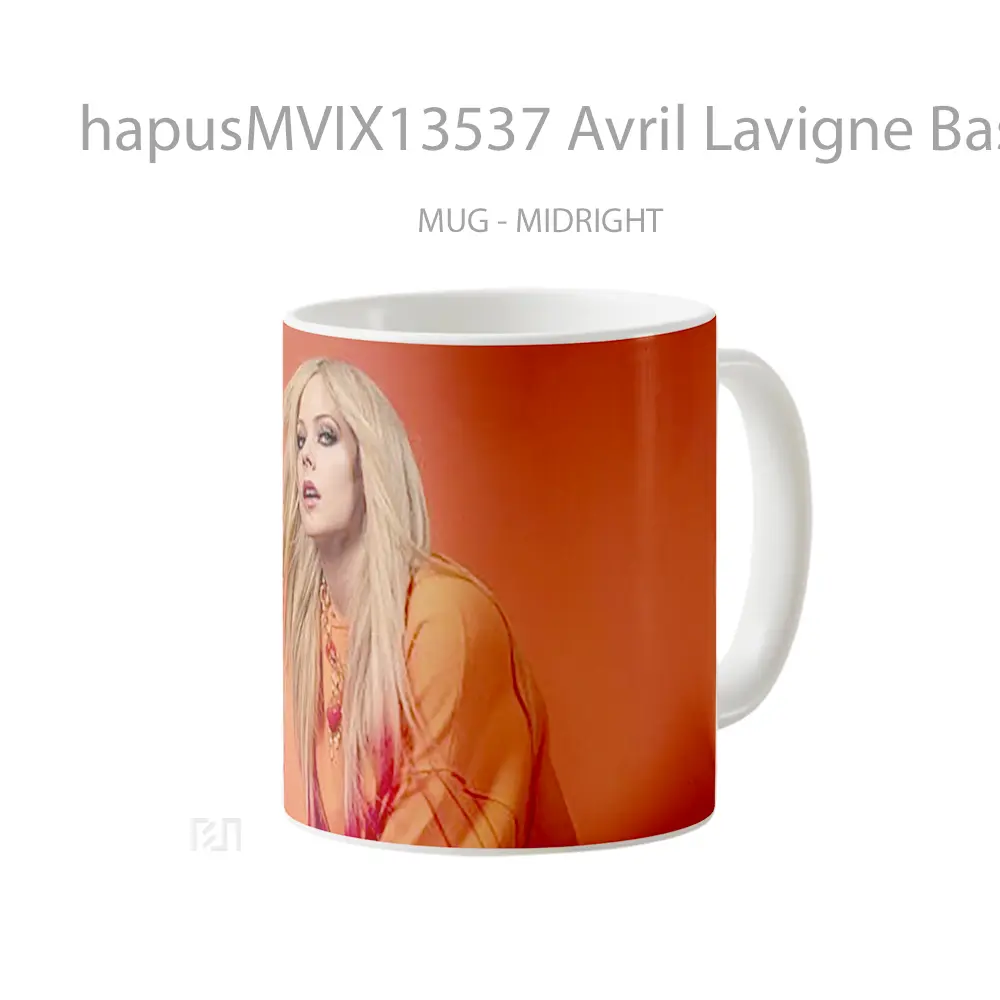 Mug Avril Lavigne Basic Magazine Gelas Keramik Unik - All-side / Desain