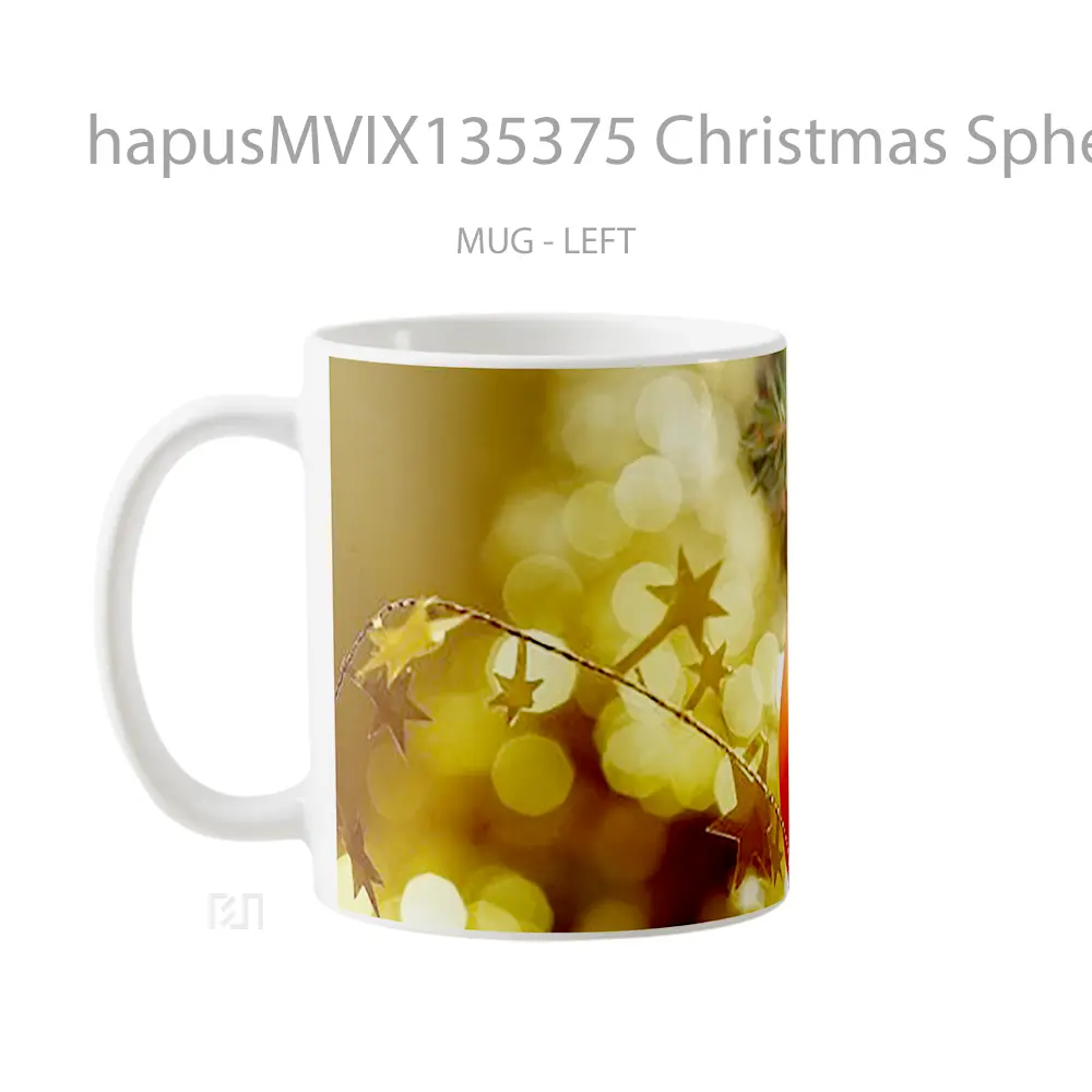Mug Christmas Sphere With Stars Gelas Astronomi - All-side / Desain