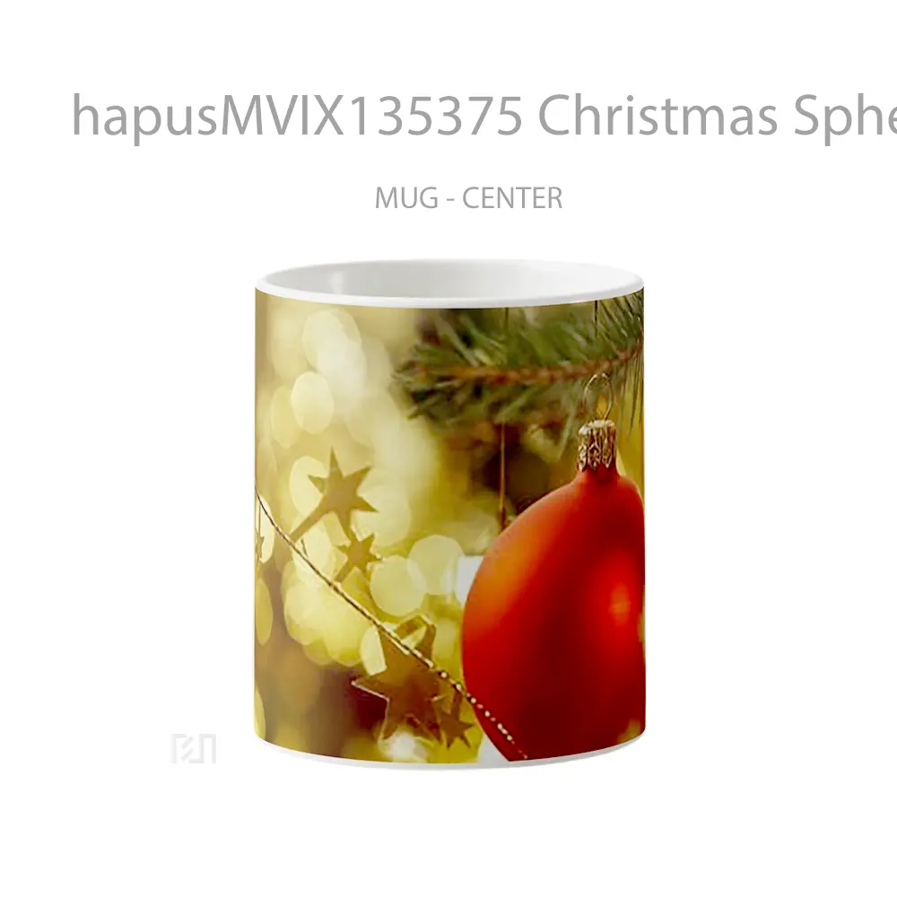 Mug Christmas Sphere With Stars Gelas Astronomi