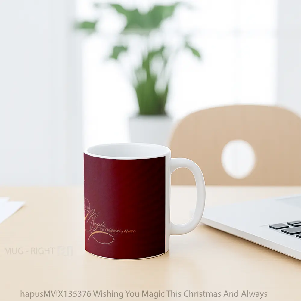 Mug Wishing You Magic This Christmas And Always Gelas Fantasi - All-side / Desain