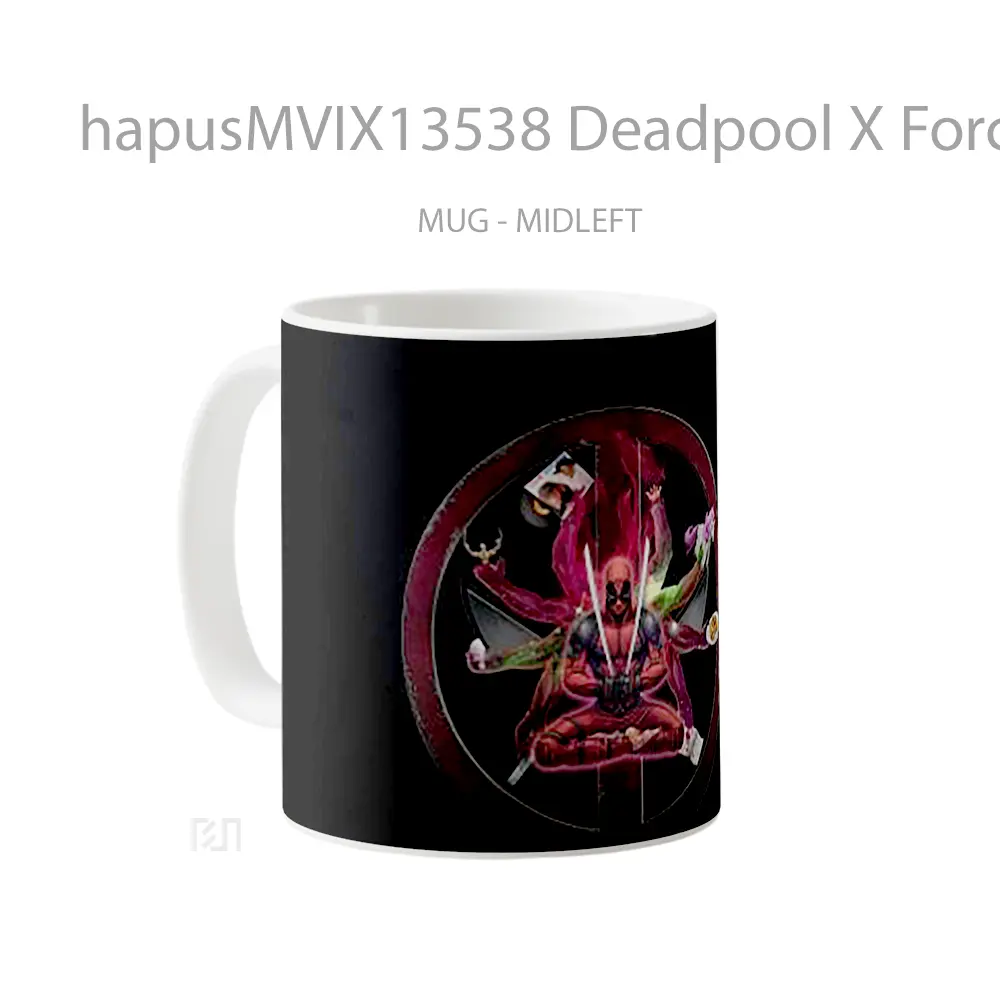 Mug Deadpool X Force V1 Gelas Superhero - All-side / Desain